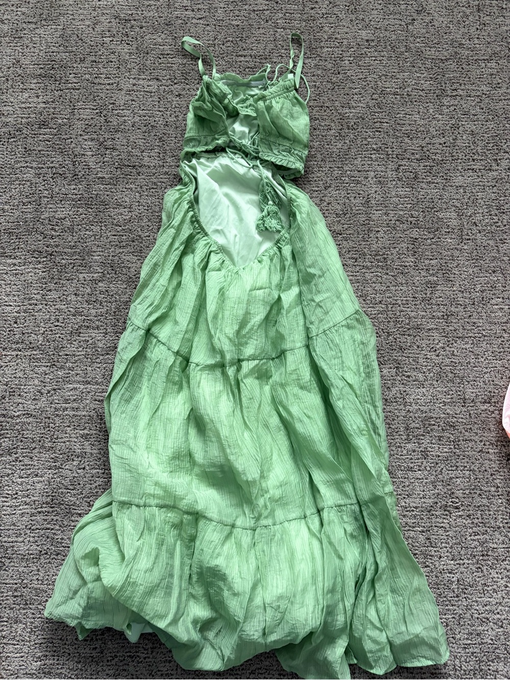 Amazon Light Green Maxi Dress - Picture 2 of 4